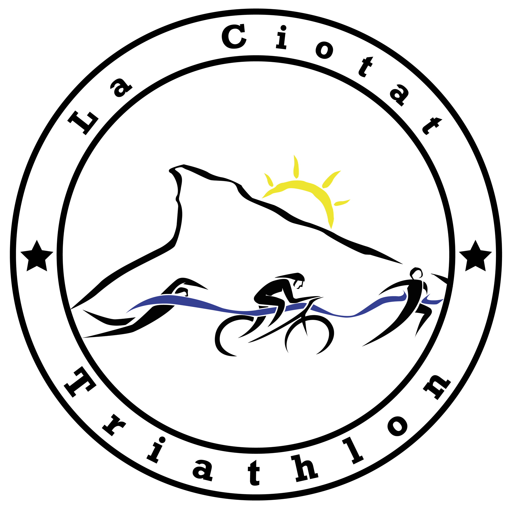 Logo de TRIATHLON S, SWIMRUN S ET TRIPLE XXS DES LUMIÈRE DE LA CIOTAT 2024